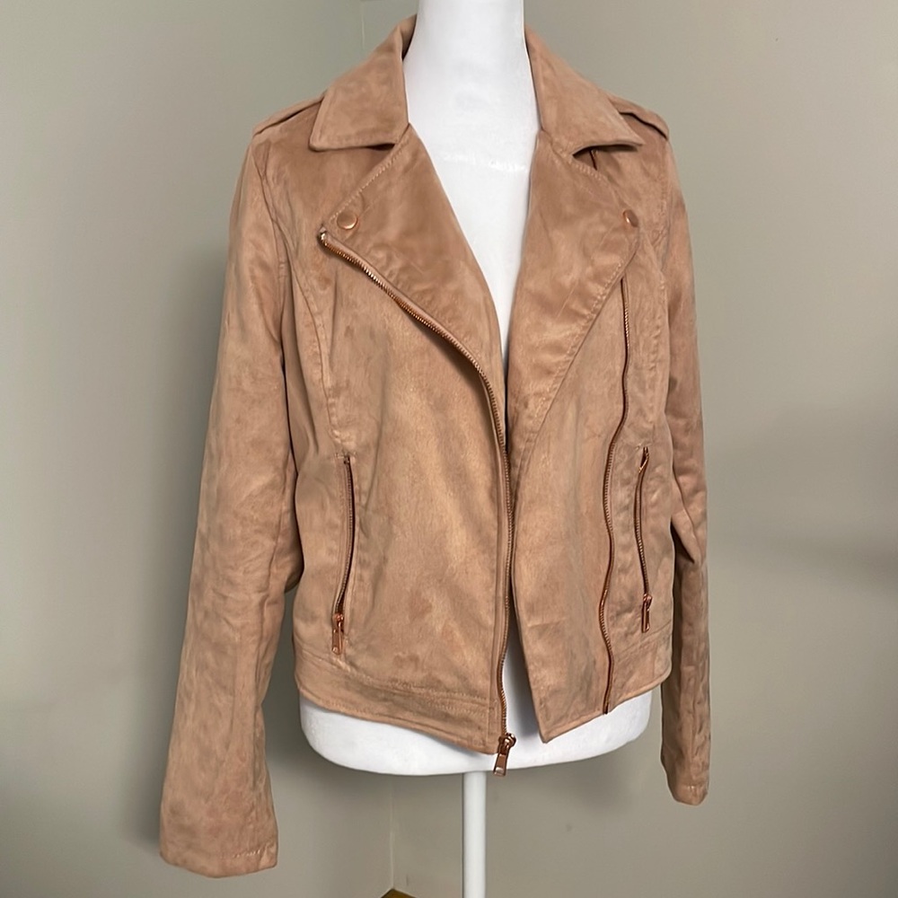 Suede Moto Jacket